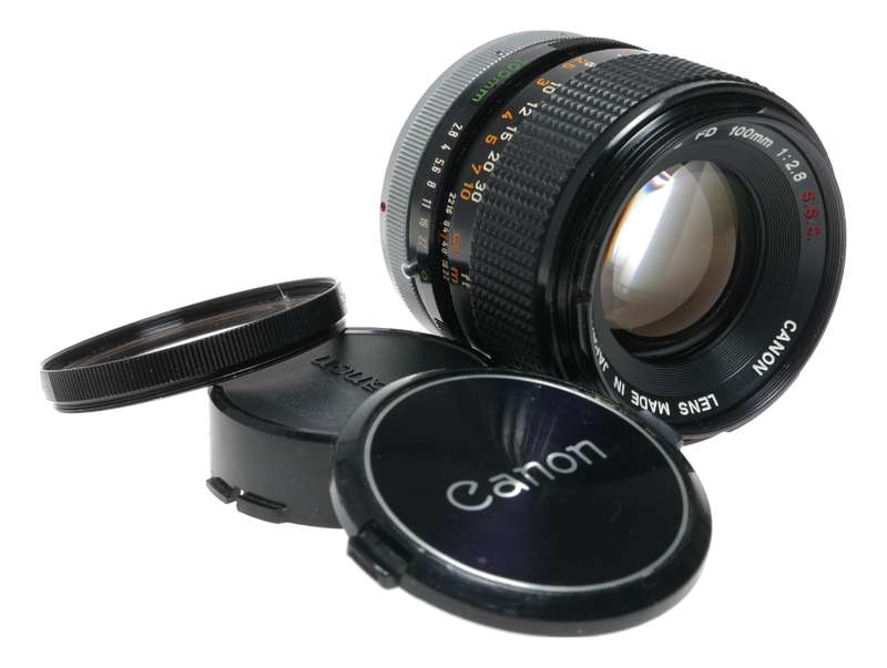 Canon FD Mount 1:2.8 100mm S.S.C. SLR Tele Camera Lens