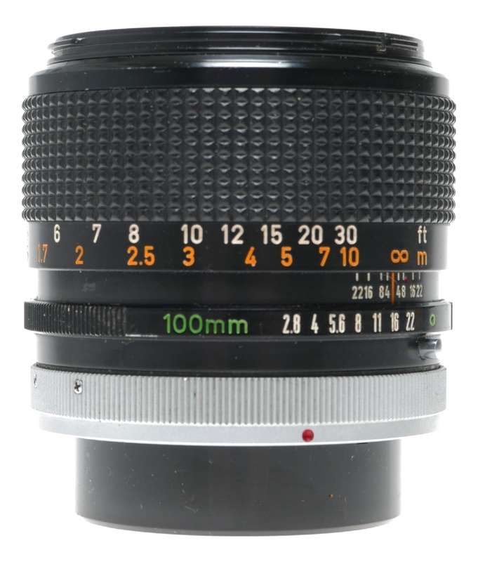 Canon FD Mount 1:2.8 100mm S.S.C. SLR Tele Camera Lens