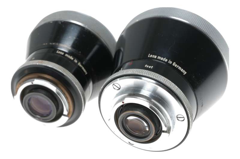 Carl Zeiss Pro-Tessar Camera Lenses 3.2/35mm 4/115mm Contaflex
