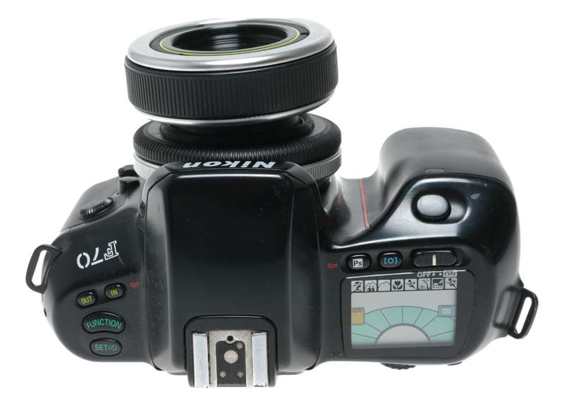 Nikon F70 35mm Film SLR Camera F-Mount Composer Lensbaby