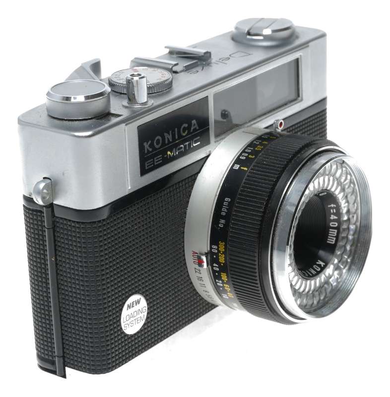 Konica EE Matic Deluxe 35mm Film Rangefinder Camera Hexanon 2.8/40