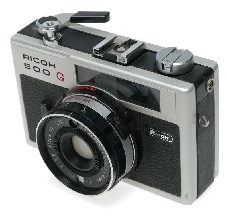 Ricoh 500G 35mm Film Rangefinder Camera Rikenon 2.8/40