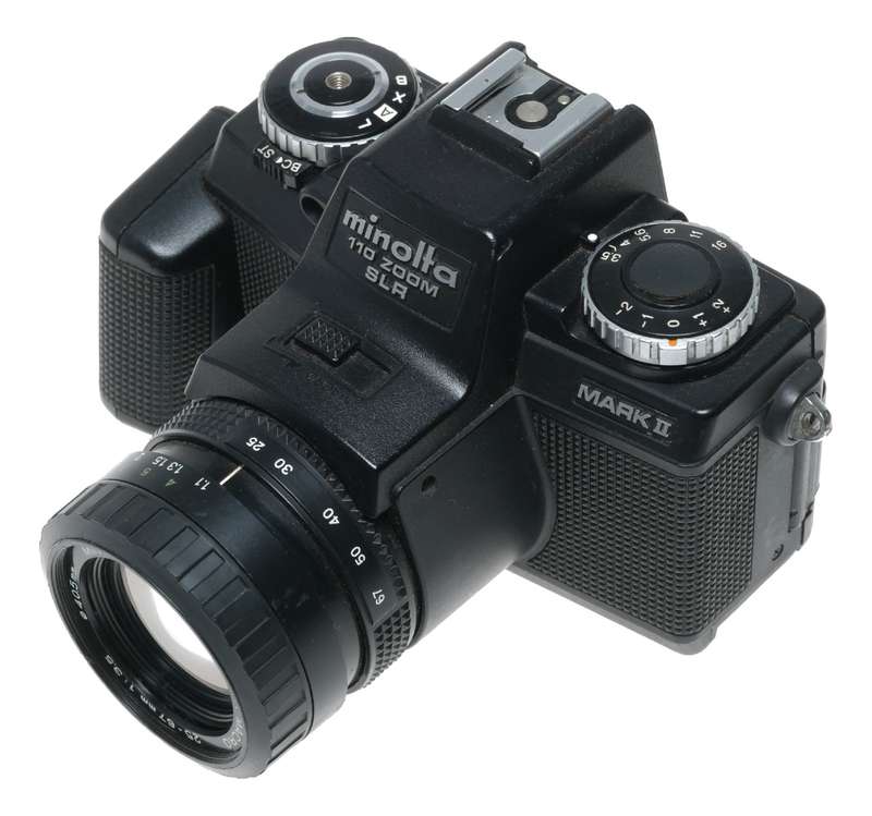 Minolta 110 Zoom SLR Mark II Miniature Film Camera Macro Lens
