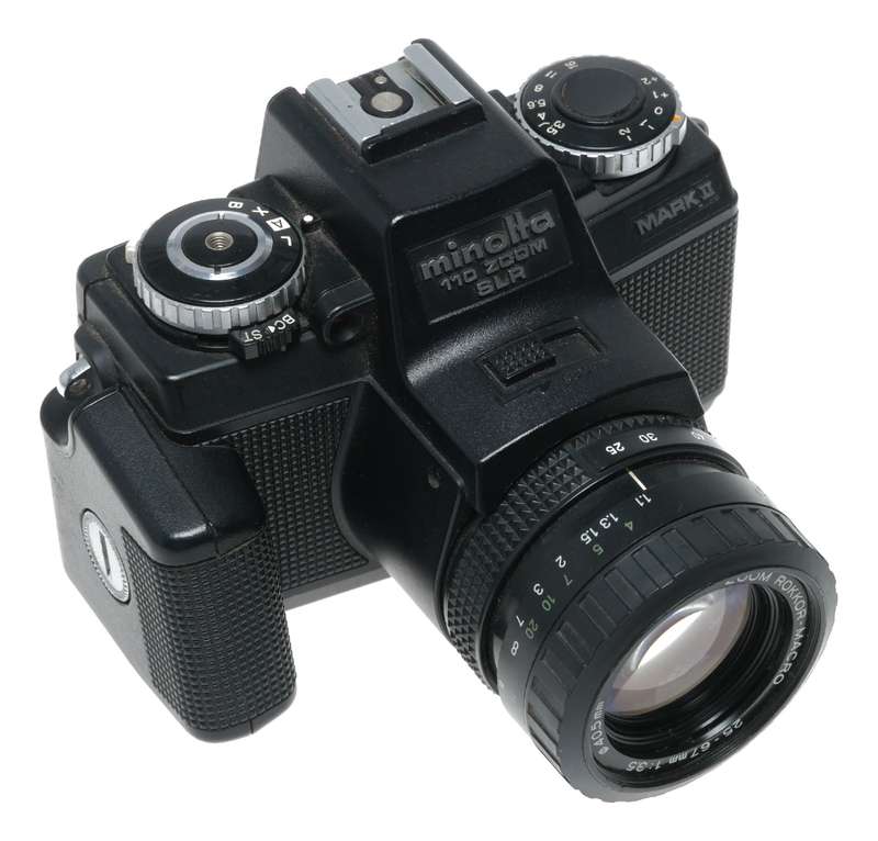 Minolta 110 Zoom SLR Mark II Miniature Film Camera Macro Lens