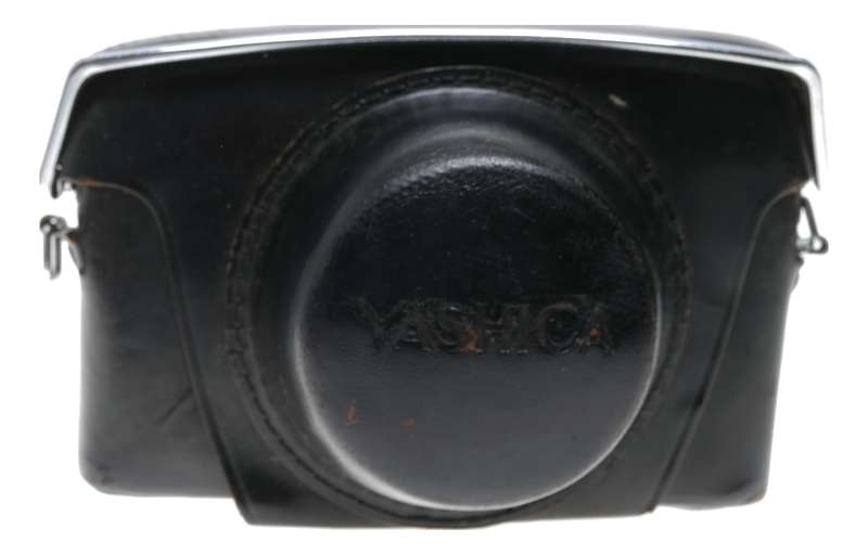 Yashica black 35mm vintage film camera antique leather ever ready case