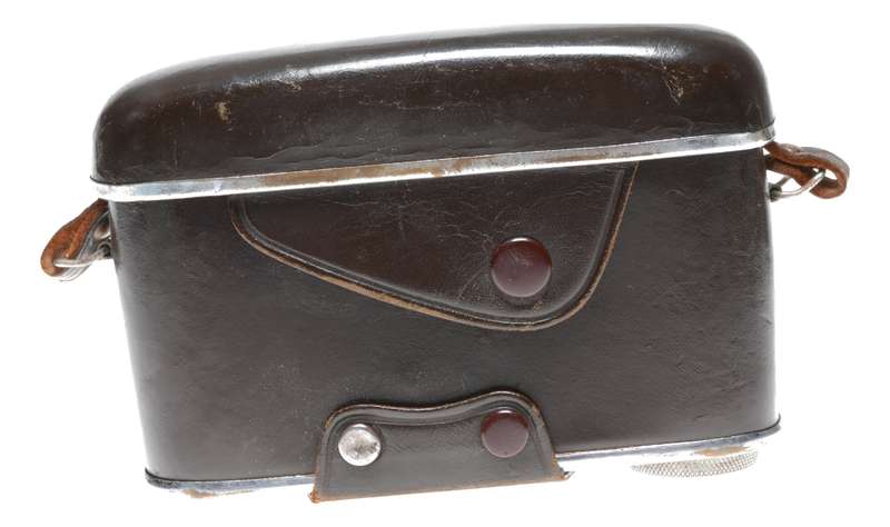 Ricoh ever ready vintage film camera antique leather case w. strap