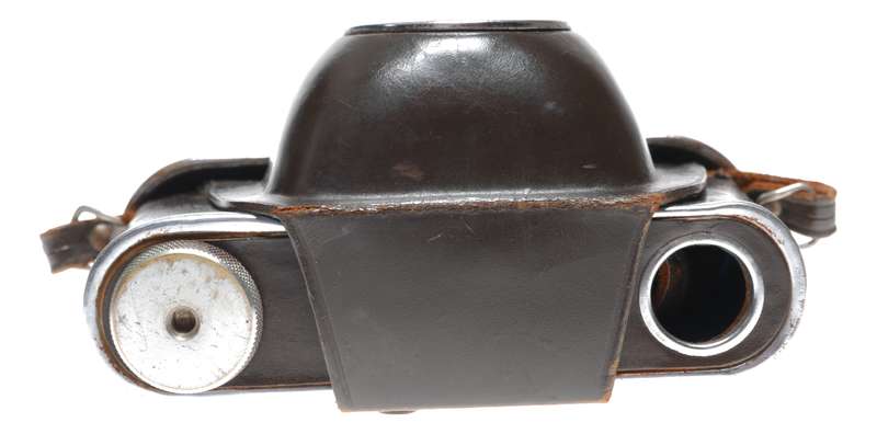 Ricoh ever ready vintage film camera antique leather case w. strap