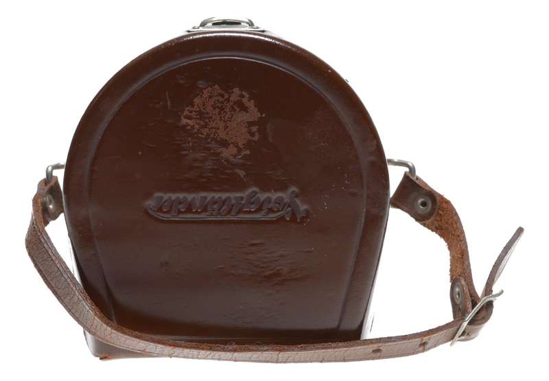 Voigtlander vintage film camera antique leather case to fit tall lens