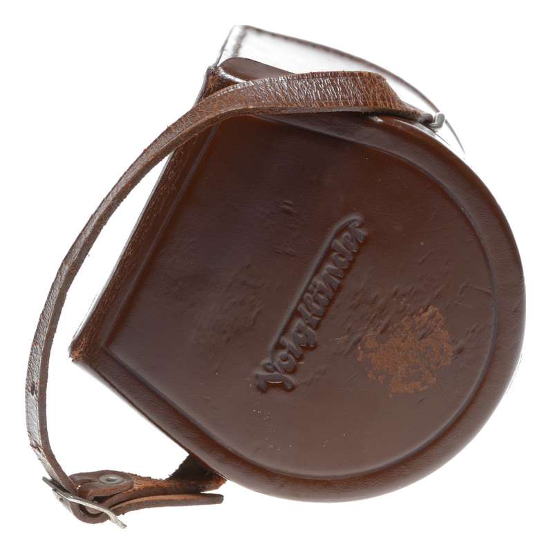Voigtlander vintage film camera antique leather case to fit tall lens