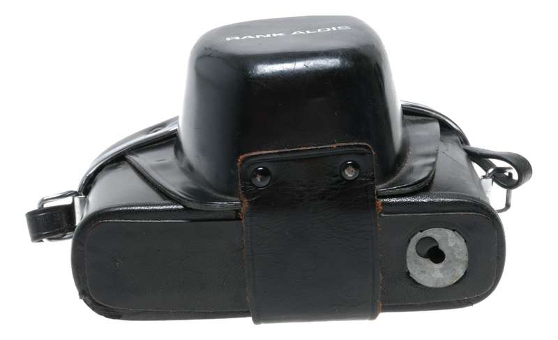 Rank Aldis Black vintage film camera antique leather case
