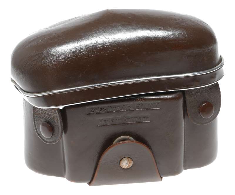 Zeiss Ikon Ever ready brown vintage film camera antique leather hard case