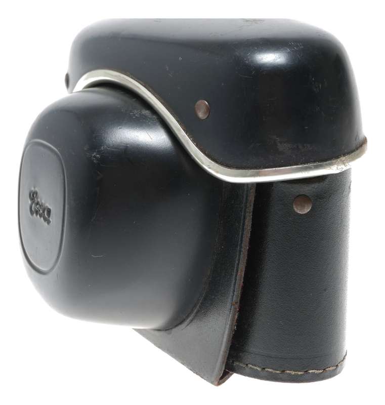 Black EXA vintage film camera antique leather hard case