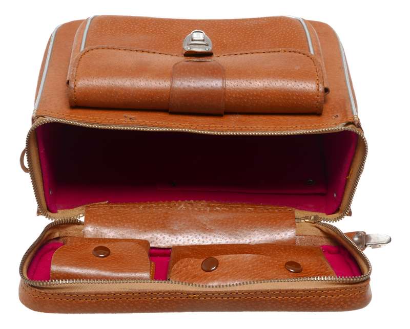 Classic universal vintage film camera antique leather shoulder case