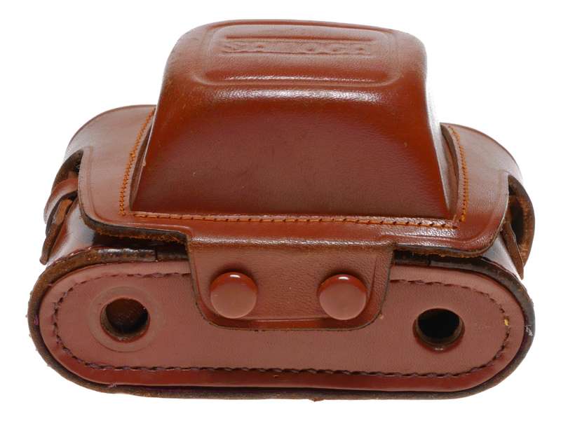 Samoca tan vintage film camera antique leather case only