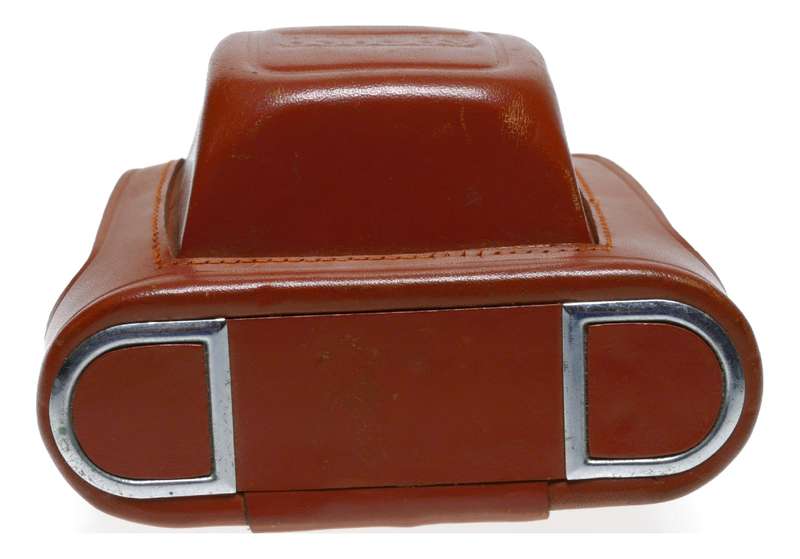 Samoca tan vintage film camera antique leather case only