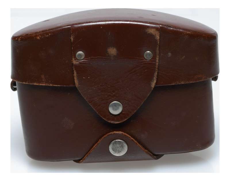 Pentacon SLR vintage film camera antique leather case and strap