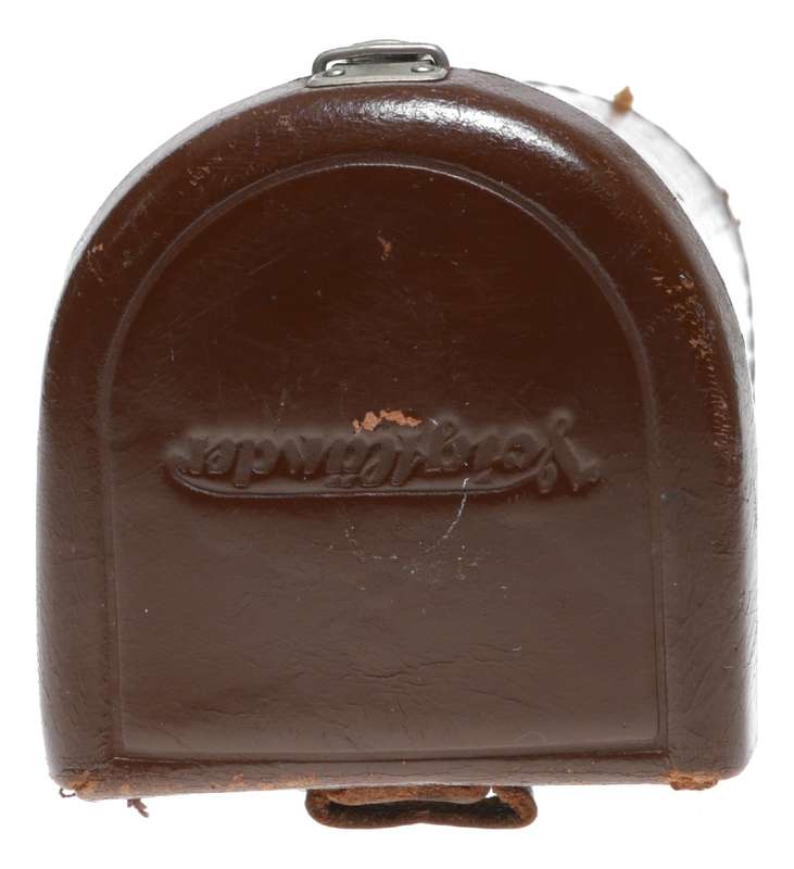Long Voigtlander vintage film camera antique leather case to fit lens