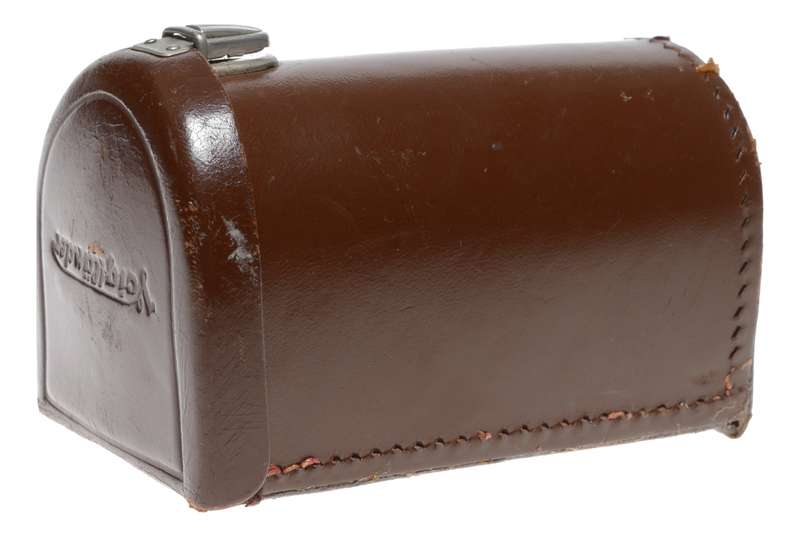 Long Voigtlander vintage film camera antique leather case to fit lens