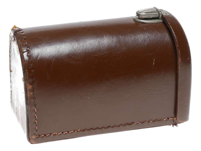Long Voigtlander vintage film camera antique leather case to fit lens