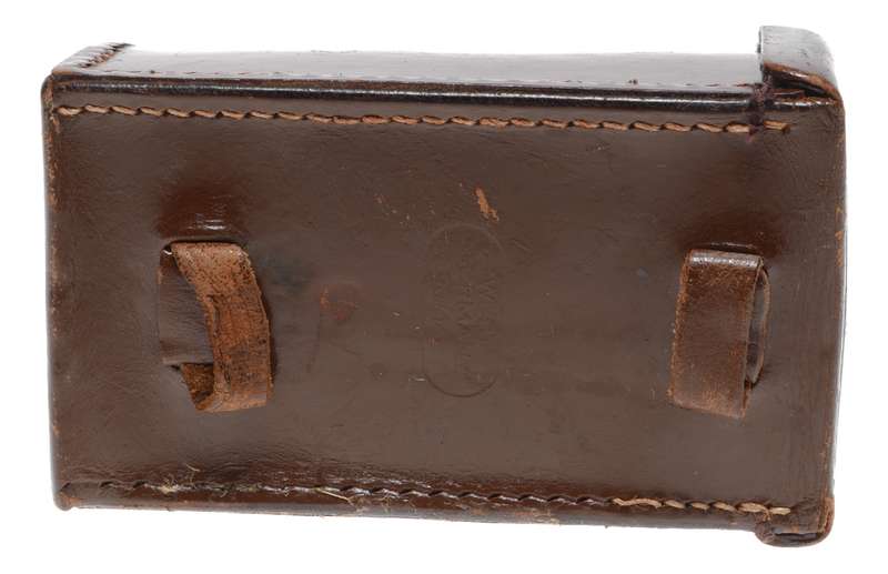 Long Voigtlander vintage film camera antique leather case to fit lens