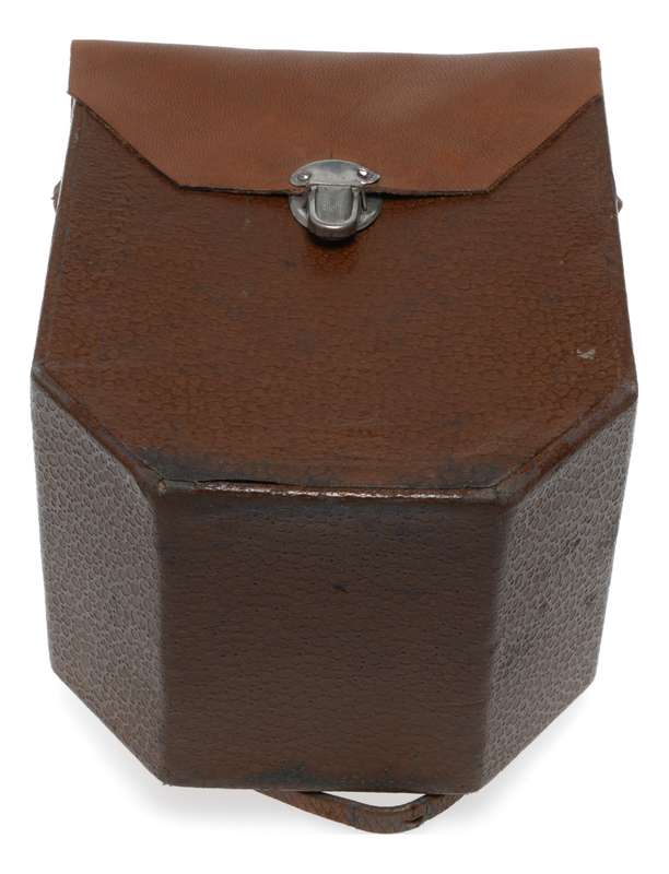 Movie camera vintage film antique leather case used as is