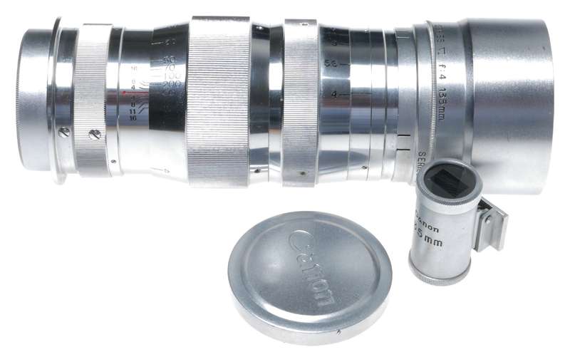 Leica M39 Canon Serenar f:4 135mm Camera Telephoto Lens Finder