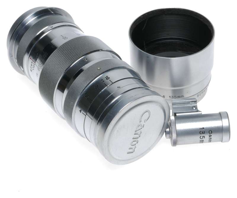 Leica M39 Canon Serenar f:4 135mm Camera Telephoto Lens Finder