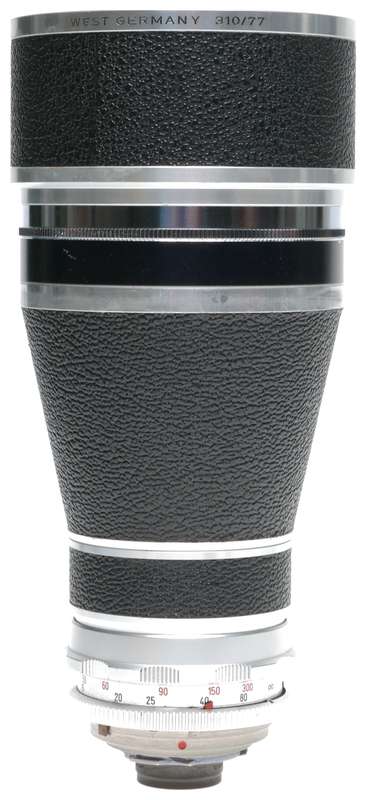 Voigtlander Super-Dynarex 1:4/200 Tele Lens 317/77 Filter 310/77 Hood