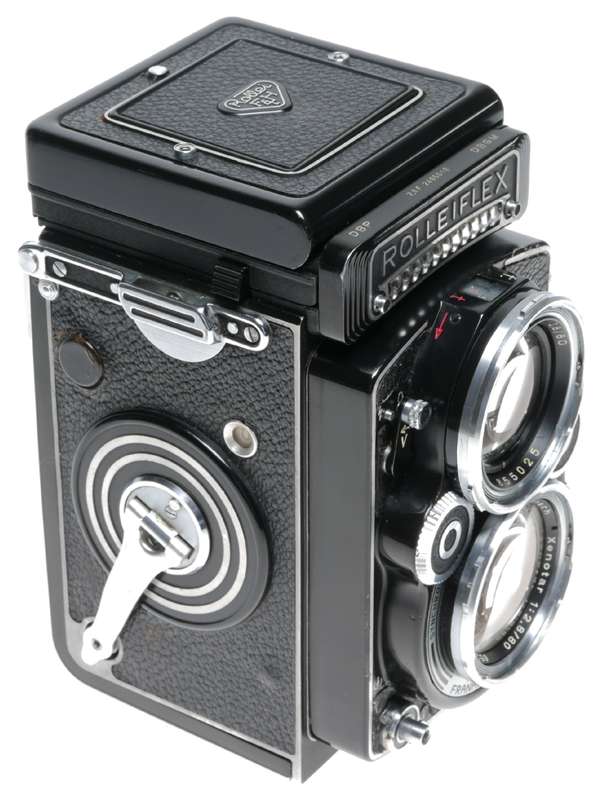 Rolleiflex 2.8F Nr.2405010 Model K7F TLR Camera Leather Case Manual