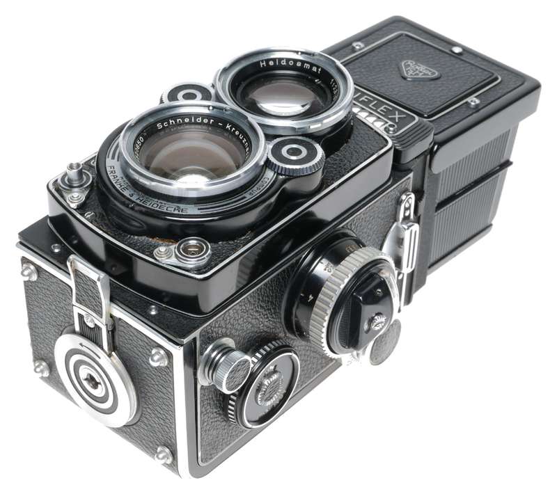 Rolleiflex 2.8F Nr.2405010 Model K7F TLR Camera Leather Case Manual
