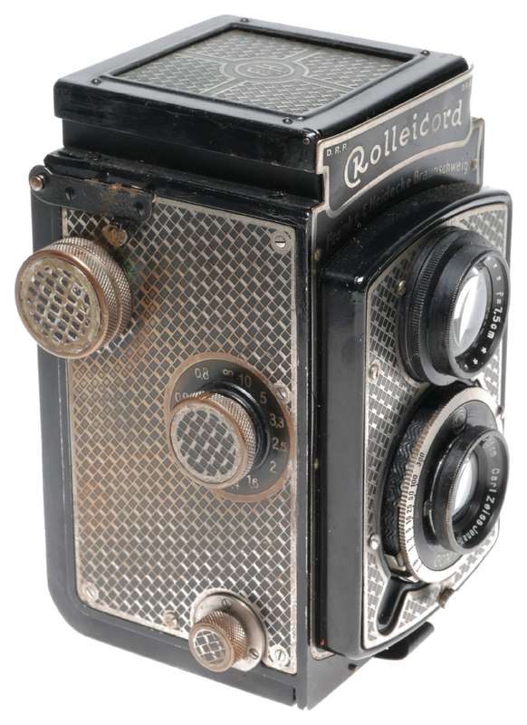Rolleicord I Type 1 6x6 Art Deco Nickel Plated Highly Collectible