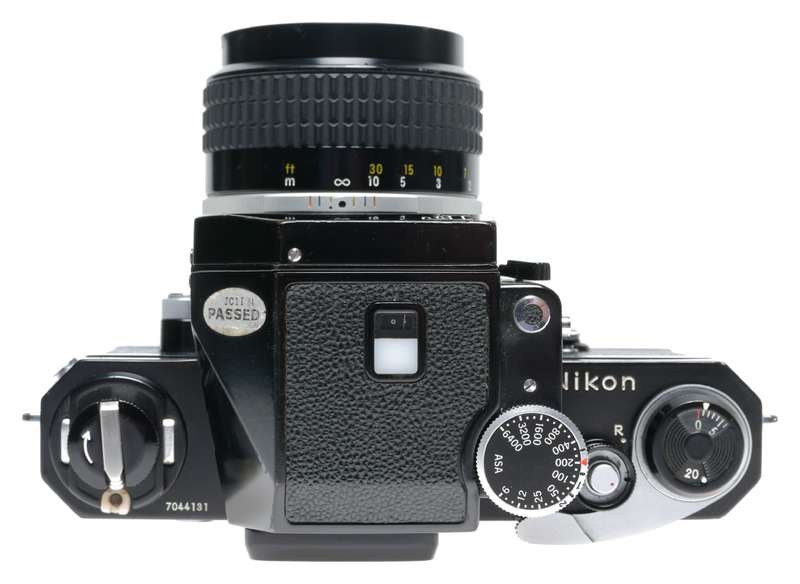 Nikon F Black SLR FTn Photomic Prism Viewfinder Camera Nikkor 1:2 85mm