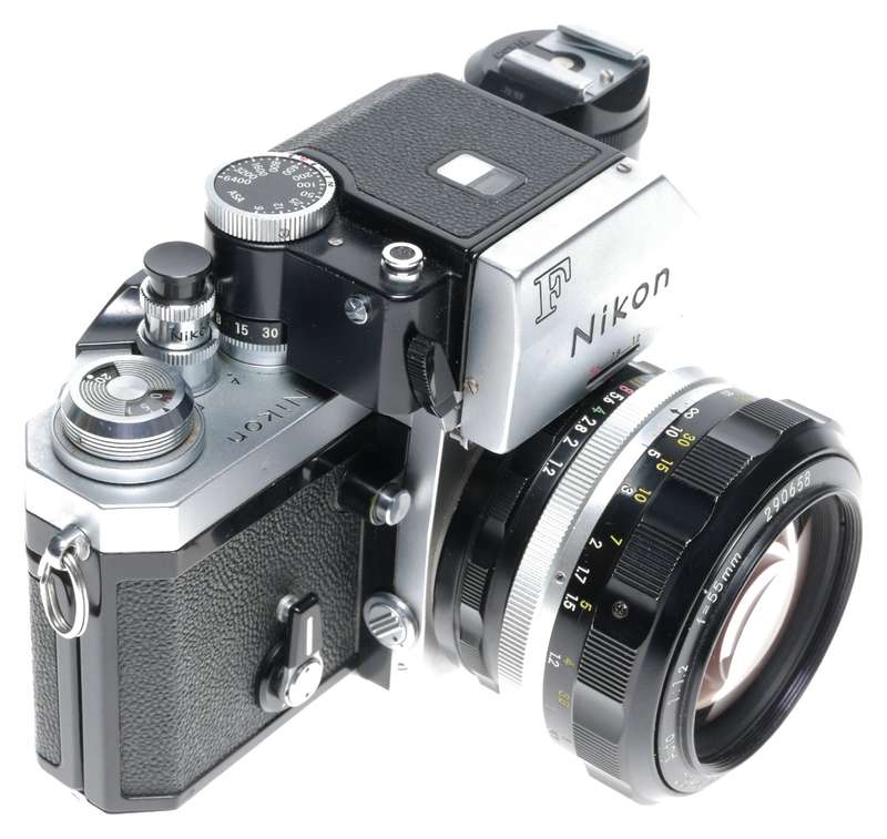 Nikon F SLR FTn Photomic Prism Finder Camera Nikkor S.C Auto 1:1.2 F=55mm