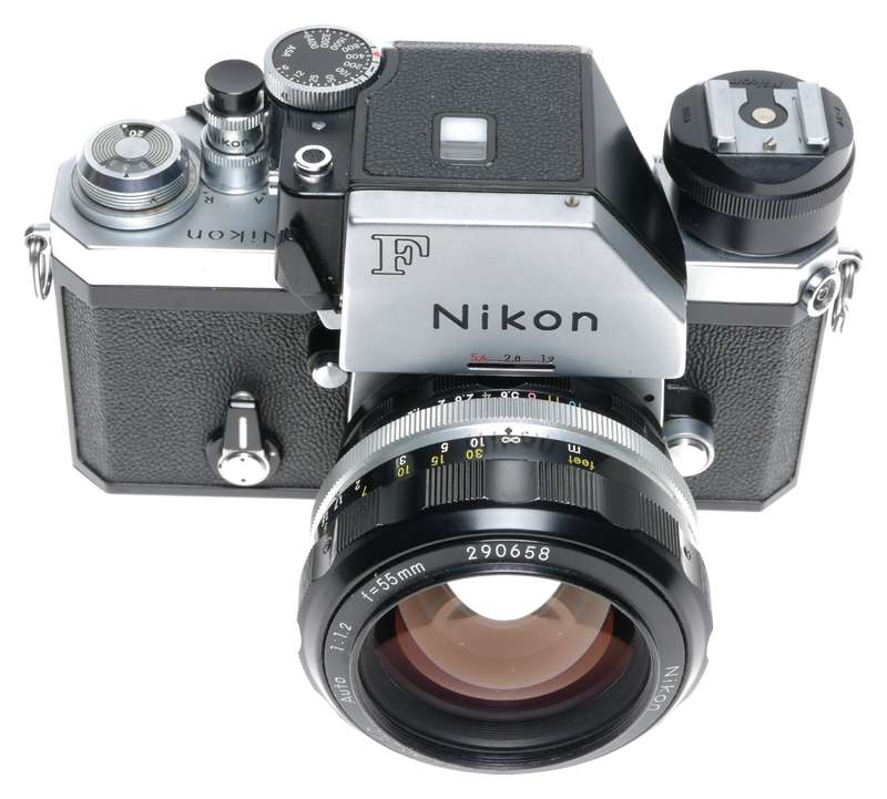 Nikon F SLR FTn Photomic Prism Finder Camera Nikkor S.C Auto 1:1.2 F=55mm