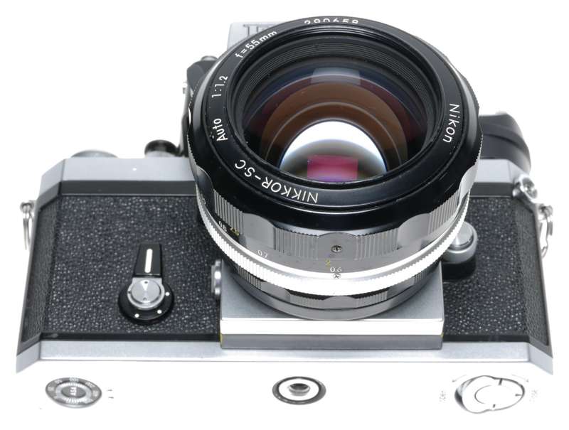 Nikon F SLR FTn Photomic Prism Finder Camera Nikkor S.C Auto 1:1.2 F=55mm