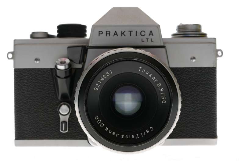 Pentacon Praktica LTL 35mm SLR Camera Carl Zeiss M42 Tessar 2.8/50