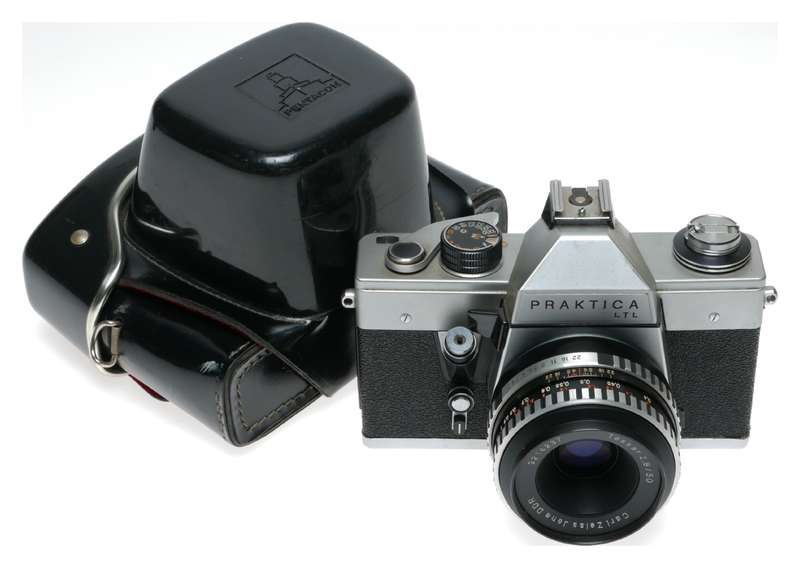 Pentacon Praktica LTL 35mm SLR Camera Carl Zeiss M42 Tessar 2.8/50