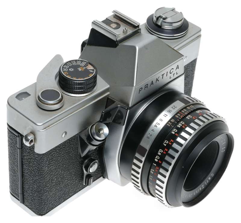 Pentacon Praktica LTL 35mm SLR Camera Carl Zeiss M42 Tessar 2.8/50