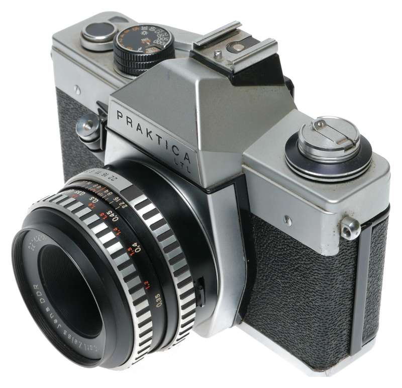 Pentacon Praktica LTL 35mm SLR Camera Carl Zeiss M42 Tessar 2.8/50