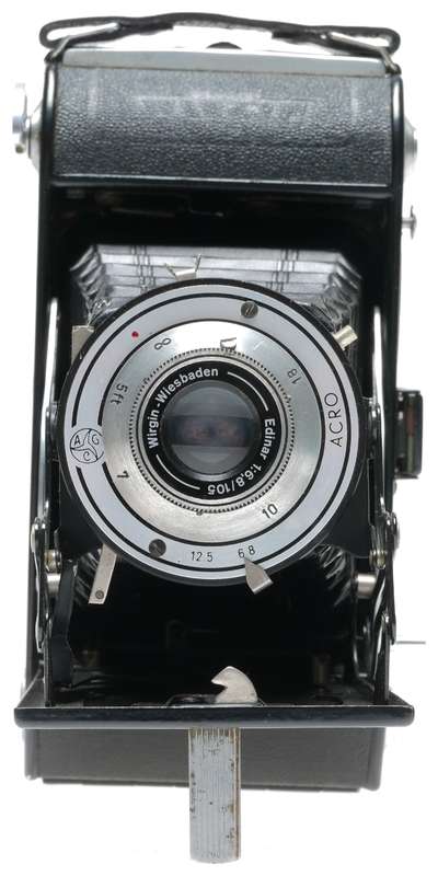 Wirgin Auta Folding 120 Rollfilm Dual Format Camera Edinar 1:6.8/105