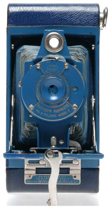 Kodak Rainbow Blue Hawk-Eye No.2 Folding Camera Model C Rare