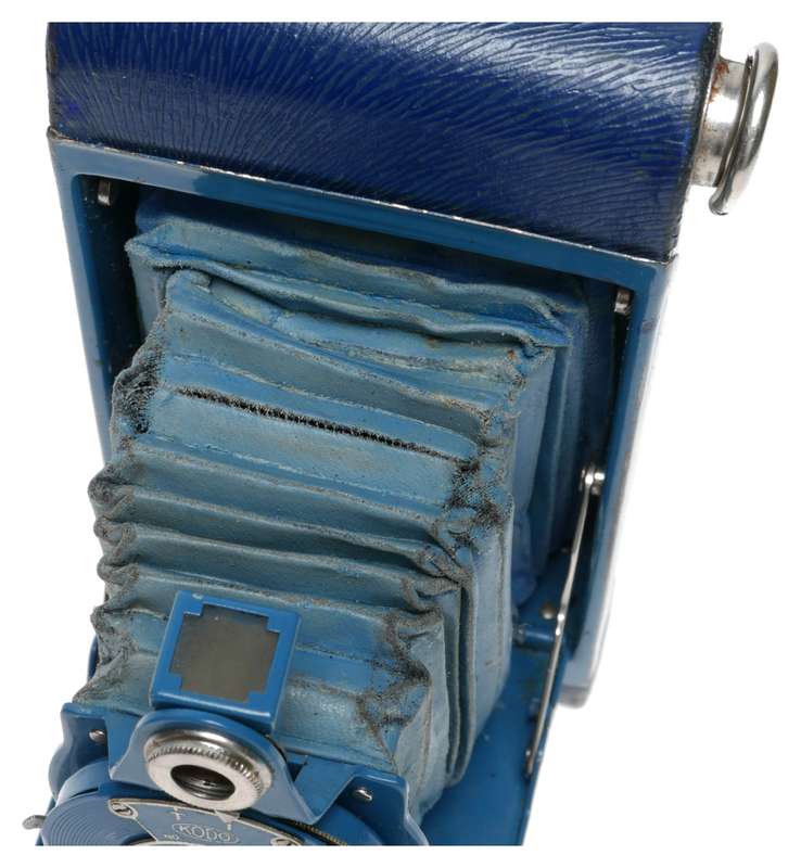 Kodak Rainbow Blue Hawk-Eye No.2 Folding Camera Model C Rare
