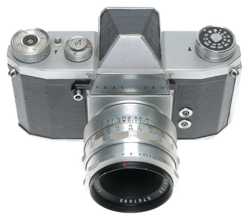 Pentacon Praktica IV Version 2 Camera Carl Zeiss Jena Tessar 2.8/50