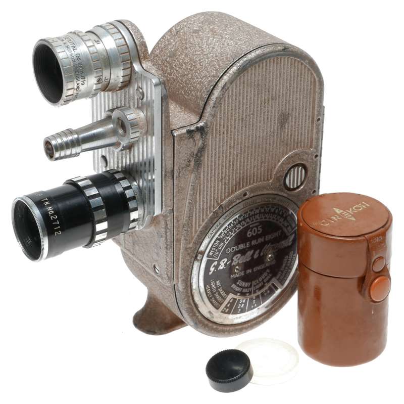 Bell Howell Model GB 605 Double 8 Camera Cinekon 6.5mm f:1.8
