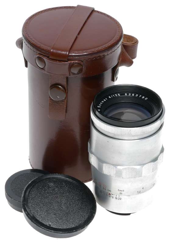 Carl Zeiss Jena Sonnar 4/135 Exakta Exa Camera Lens