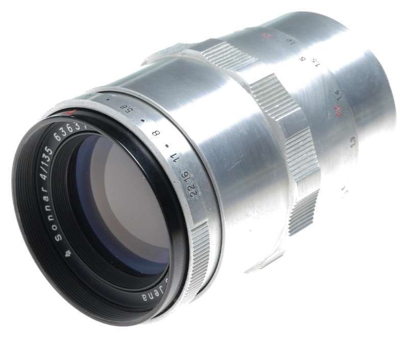 Carl Zeiss Jena Sonnar 4/135 Exakta Exa Camera Lens