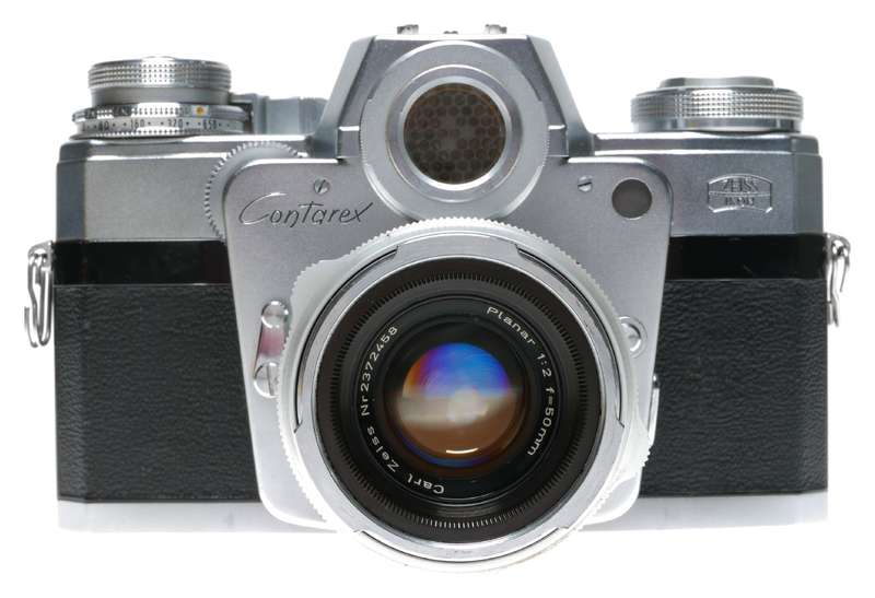 Zeiss Ikon Contarex Bullseye SLR Camera Planar 1:2 f=50mm Lens