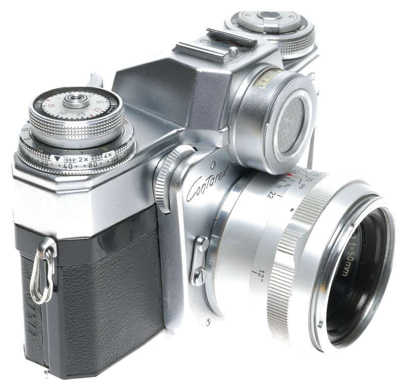Zeiss Ikon Contarex Bullseye SLR Camera Planar 1:2 f=50mm Lens