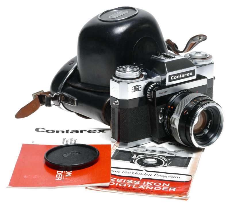 Contarex Super 2nd Model SLR Camera Carl Zeiss Planar 1:2 f=50mm