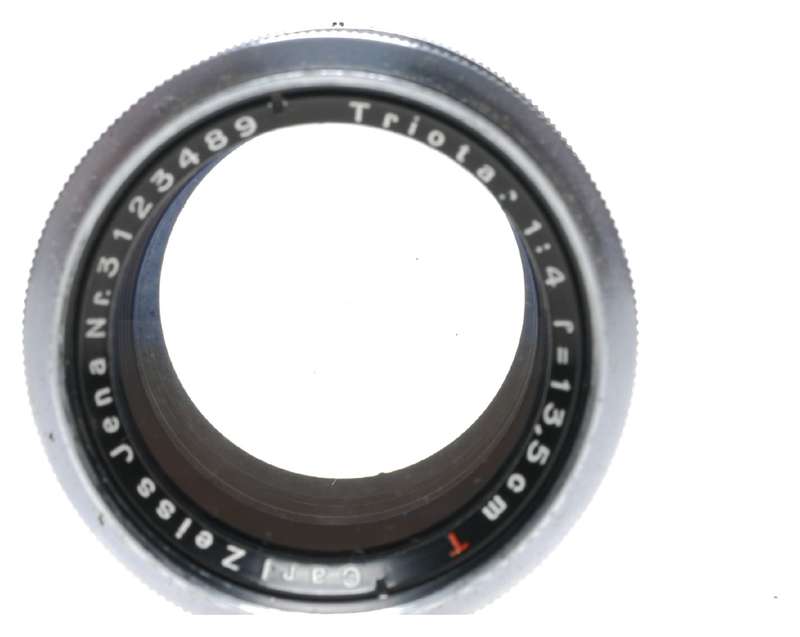 Carl Zeiss Jena Triotar 1:4 f=13.5cm Telephoto Lens Exakta Mount